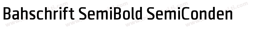 Bahschrift SemiBold SemiConden字体转换